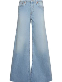 Jeans larghi vita media