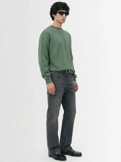 Jeans relaxed fit in denim di cotone