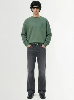 Jeans relaxed fit in denim di cotone