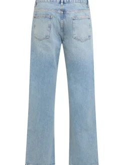 Jeans relaxed fit in denim di cotone