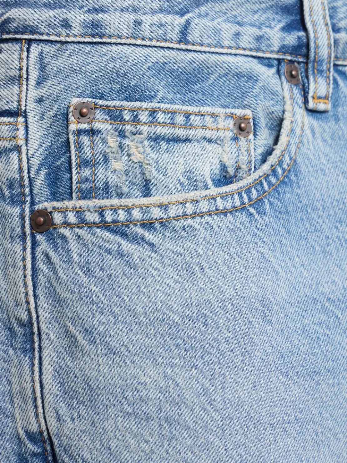 Jeans relaxed fit in denim di cotone