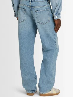 Jeans relaxed fit in denim di cotone