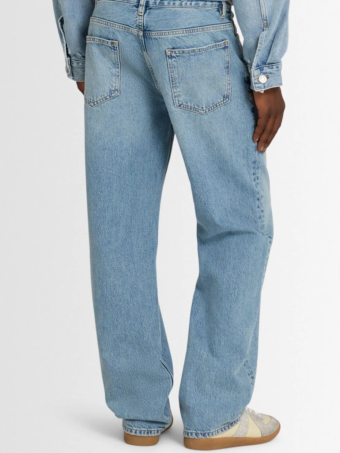 Jeans relaxed fit in denim di cotone