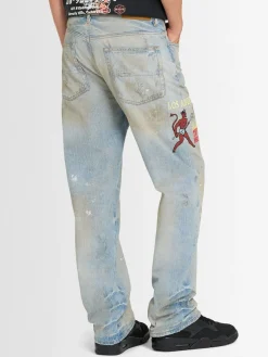 Jeans ricamati Sinners
