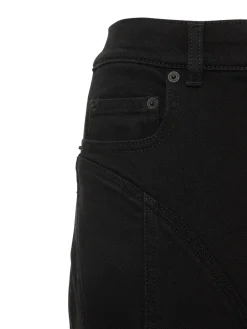 Jeans skinny in denim e jersey
