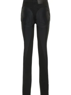 Jeans skinny in denim e jersey