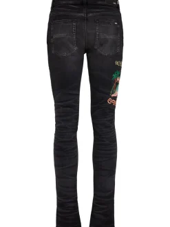 Jeans skinny ricamati Sinners