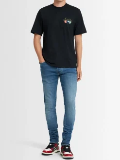 Jeans Stack in denim di cotone 15cm