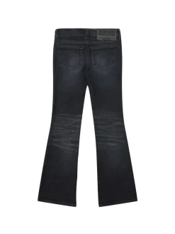 Jeans svasati in cotone stretch stonewashed