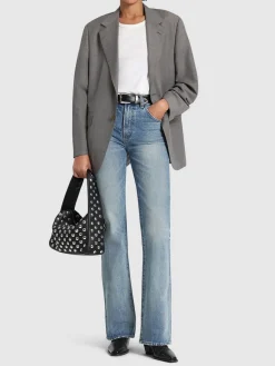 Jeans svasati Joan vita alta in cotone