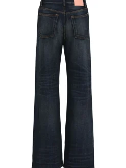 Jeans svasati 5 tasche in denim