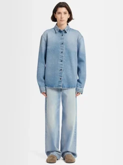 Jeans 5 tasche Clara in denim stonewash