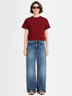 Jeans 5 tasche Clara in denim stonewash