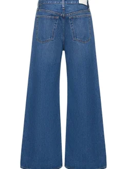 Jeans vita bassa loose fit in cotone