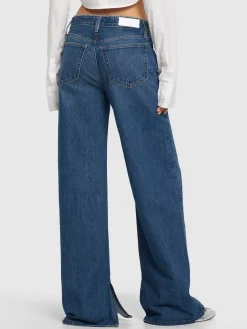 Jeans vita bassa loose fit in cotone