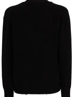 Knitted cotton boxy fit cardigan