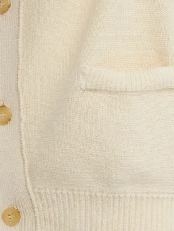 Knitted cotton boxy fit cardigan