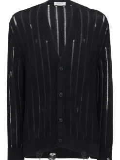 Knitted cotton cardigan