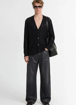 Knitted cotton cardigan