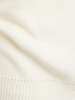 Knitted cotton crewneck sweater