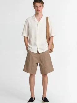 Knitted cotton polo shirt