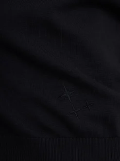 Knitted cotton polo shirt