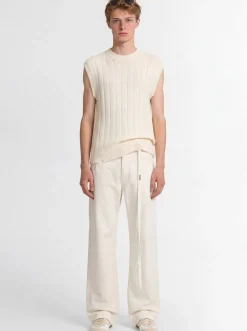 Knitted cotton vest