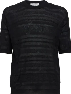 Knitted viscose blend t-shirt