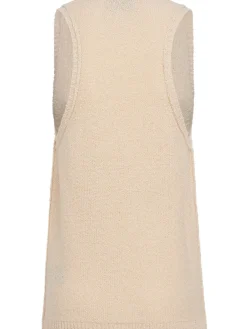 Knitted v-neck tank top