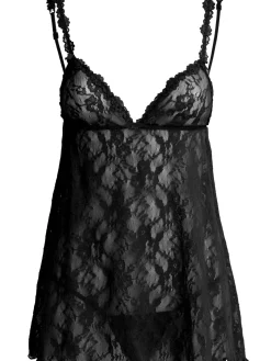 Lace slip top & thong set