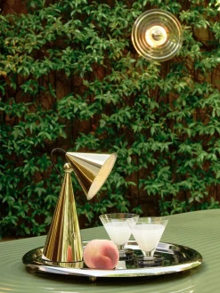 Lampada da tavolo LED Pose Portable Gold
