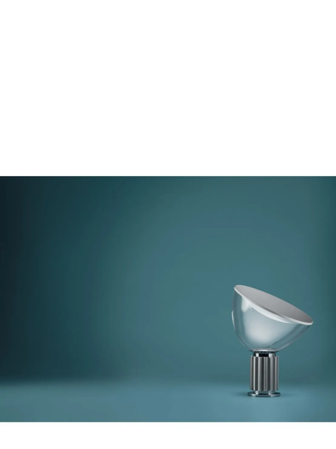 Lampada da tavolo piccola Taccia Silver a LED