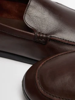 Leather loafers