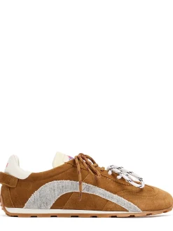 Leather & synthetic sneakers