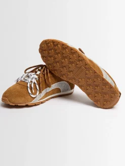 Leather & synthetic sneakers