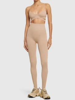 Leggings in jersey a costine