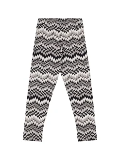 Leggings in jersey di misto cotone stampato