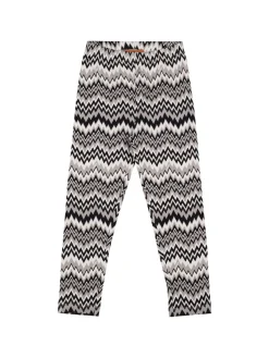 Leggings in jersey di misto cotone stampato