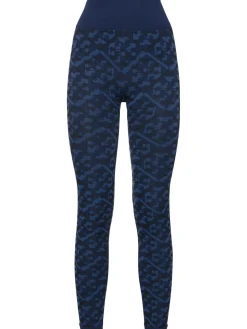 Leggings jacquard con logo