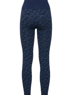 Leggings jacquard con logo