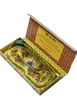 Leo printed silk sleep mask