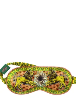 Leo printed silk sleep mask