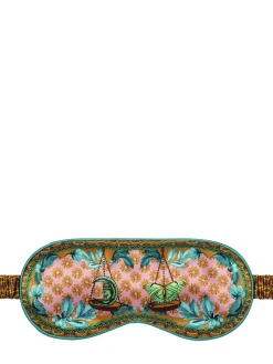 Libra printed silk sleep mask