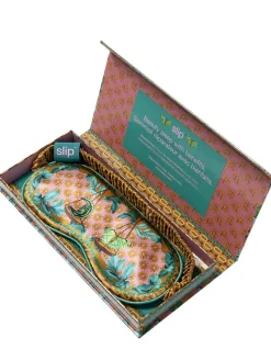 Libra printed silk sleep mask