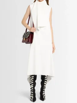 Loell acetate blend midi dress