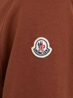 Logo cotton blend crewneck sweatshirt