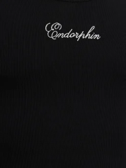 Logo cotton blend tank top