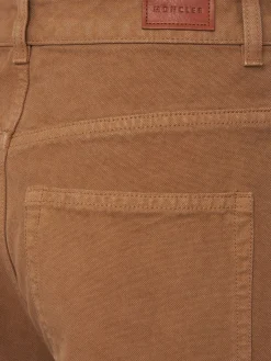 Logo cotton canvas pants