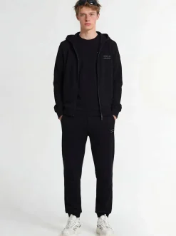 Logo cotton fleece track pants