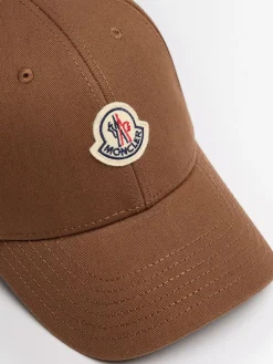 Logo cotton gabardine baseball cap